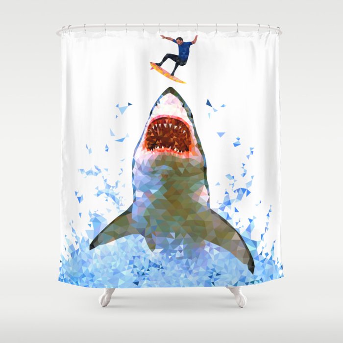 Shark Attack Shower Curtain