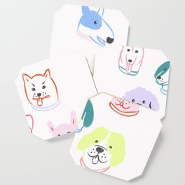 Colorful Dogs Coaster
