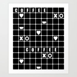 Black cubes . Love Coffee . Beautiful black cage . Art Print | Typography, Black and White, Geometric, Love, Graphicdesign, Digital, White, Geometricshapes, Coffee, Classic 