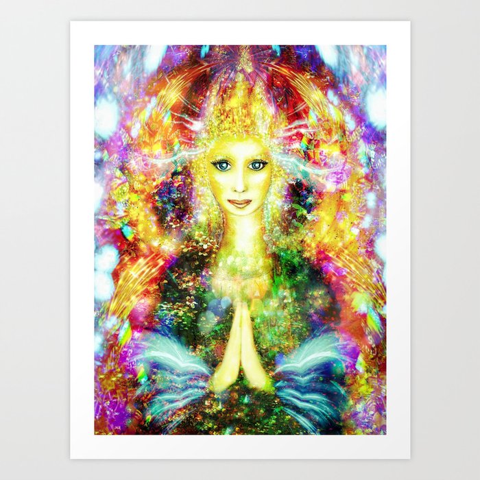 Portait of an angel Art Print