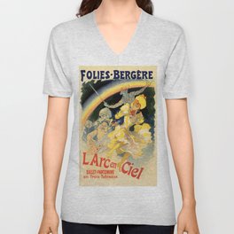 The rainbow L'arc en ciel ballet V Neck T Shirt