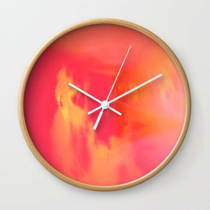 Acid Sun Wall Clock