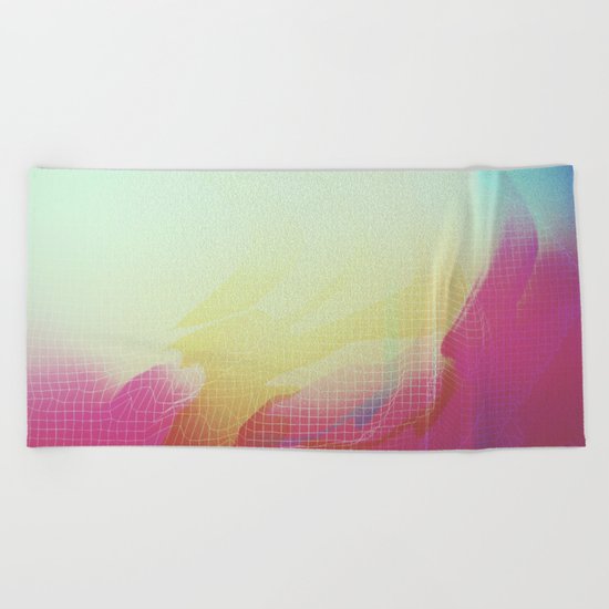 Glitch 16 Beach Towel