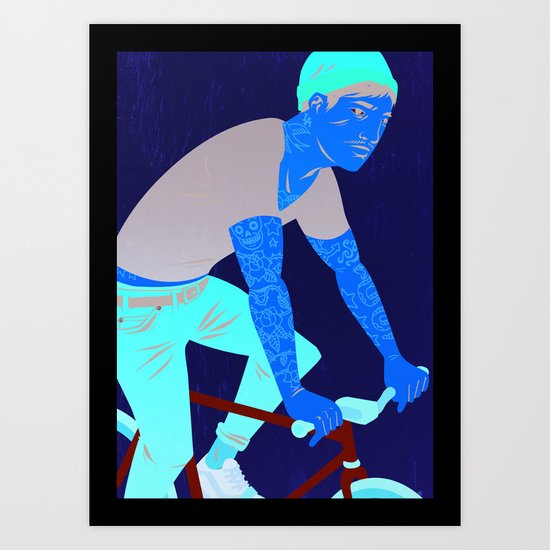 Bicycles & Tattoos Art Print