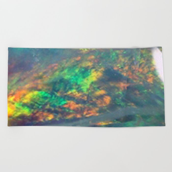 Fire Opal Beach Towel