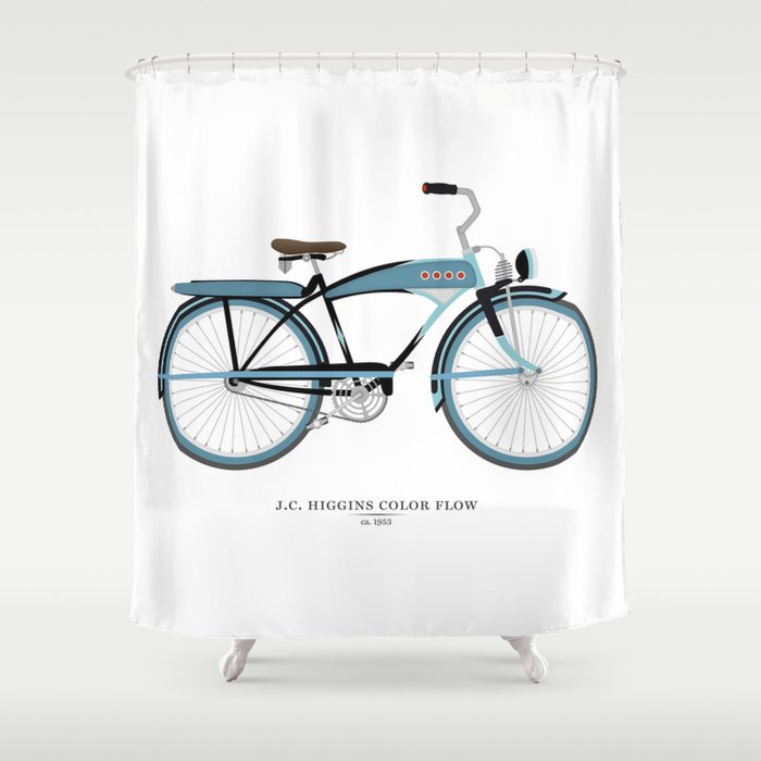 Vintage J.C. Higgins Bike Shower Curtain