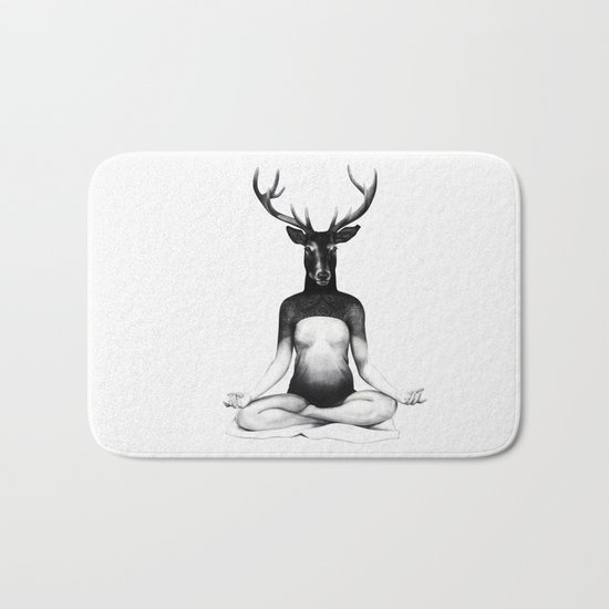 Deer Yoga Bath Mat