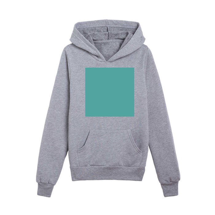 Monochrome green 85-170-170 Kids Pullover Hoodie