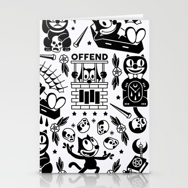 Felix The Cat Stationery Cards By Offendbrand Society6