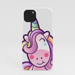 Cute Unicorn Cartoon iPhone Case