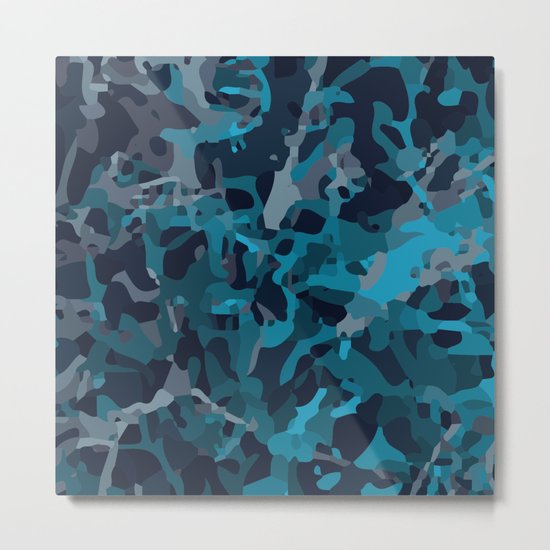 Blue structure Metal Print