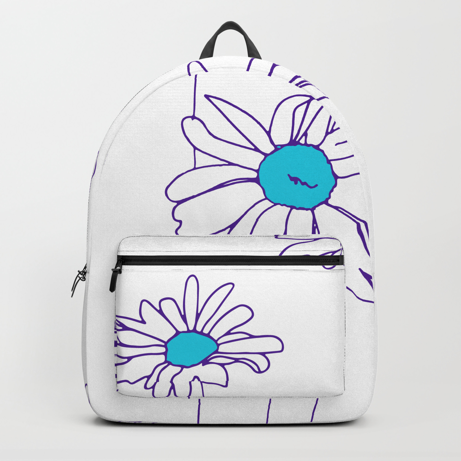 Simple Daisy Line Drawing Backpack By Aromaflordesigns Society6