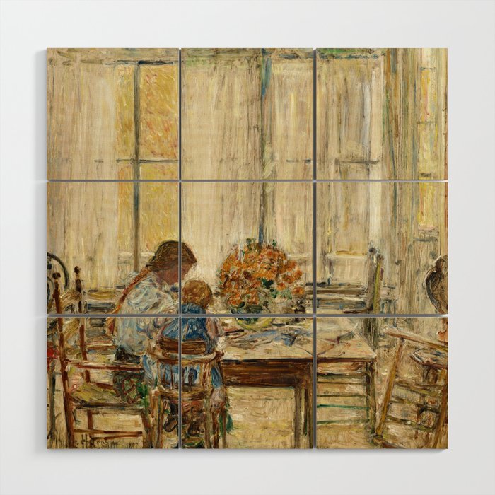 The Children, 1897 by Childe Hassam Wood Wall Art