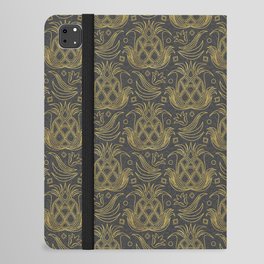 Luxe Pineapple // Textured Gray iPad Folio Case