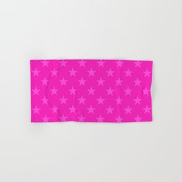 Pink stars pattern Hand & Bath Towel
