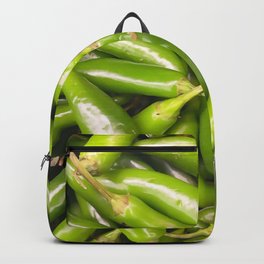 Peppers / GFTFood001 Backpack | Graphicdesign, Lunch, Spicyfood, Eats, Pepper, Breakfast, Peppers, Spicy, Chili, Blackpepper 