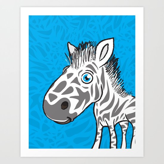 Zebra Art Print