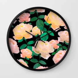 Rose vintage #Society6 Wall Clock