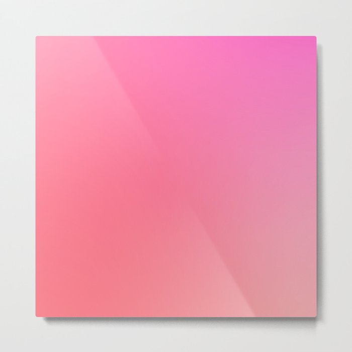 5 Pink Gradient Background Colour Palette 220721 Aura Ombre Valourine Digital Minimalist Art Metal Print