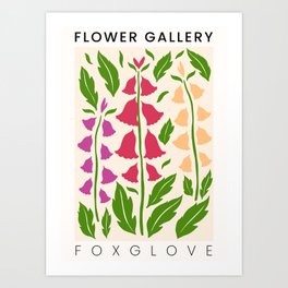 Foxglove - Happy Flowers Art Print