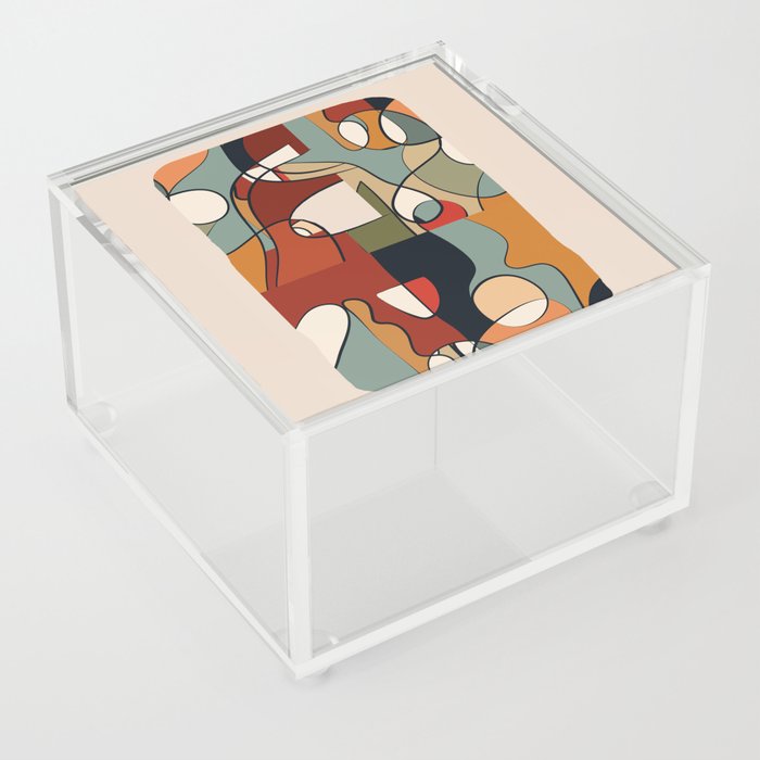 Abstract Line 24 Acrylic Box