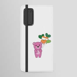Bear With Ireland Balloons Cute Animals Happiness Android Wallet Case