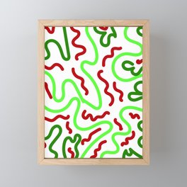 7   Abstract Shapes Squiggly Organic 220520 Framed Mini Art Print