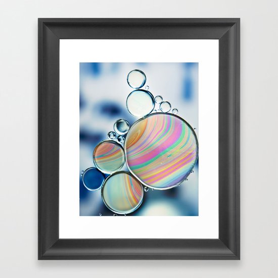 oil and water Framed Art Print
