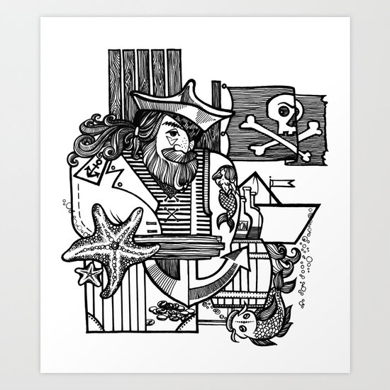 Pirate Art Print