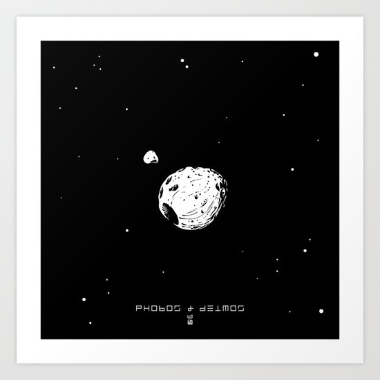 PHOBOS & DEIMOS Art Print