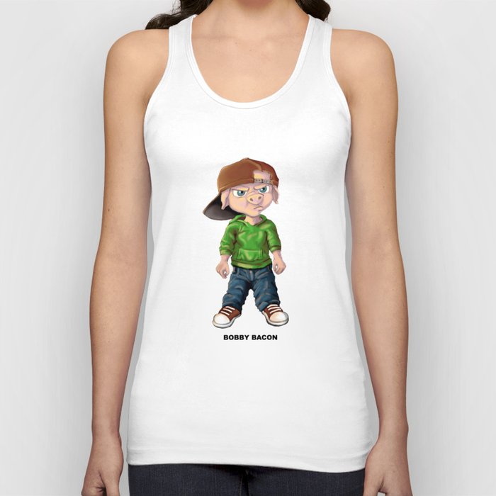 Bobby Bacon - Adventures of the Eastside Pigs (Name) Tank Top