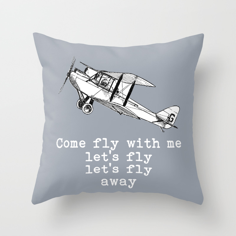 airplane decorative pillow