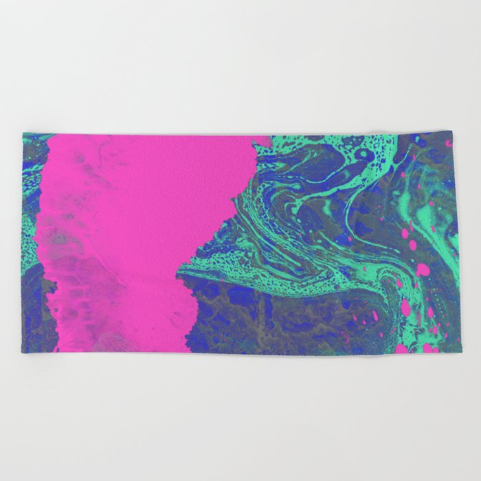 Under The Sea Abstract Painting Beach Towel By Printpix Society6