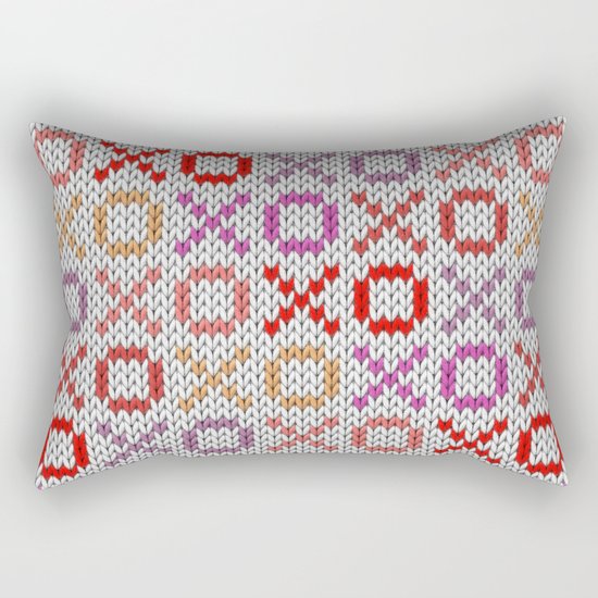 XOXO pattern - light Rectangular Pillow