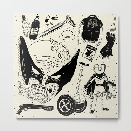 The Wulverine Metal Print