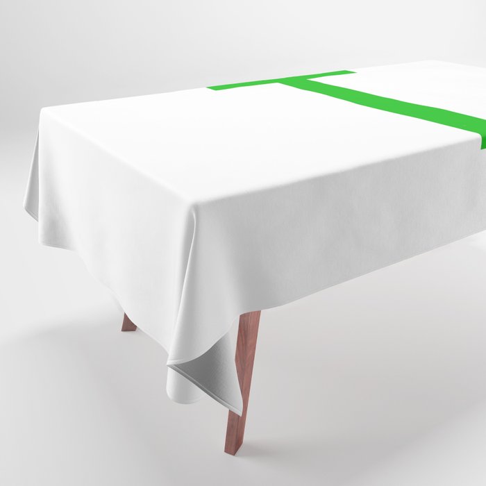 LETTER T (GREEN-WHITE) Tablecloth