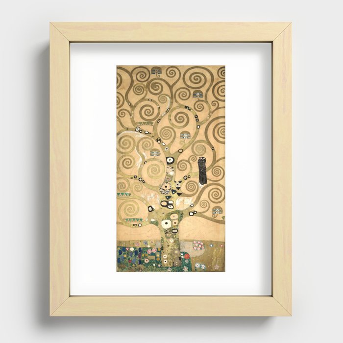 Gustav Klimt - The Tree of Life, Stoclet Frieze Recessed Framed Print
