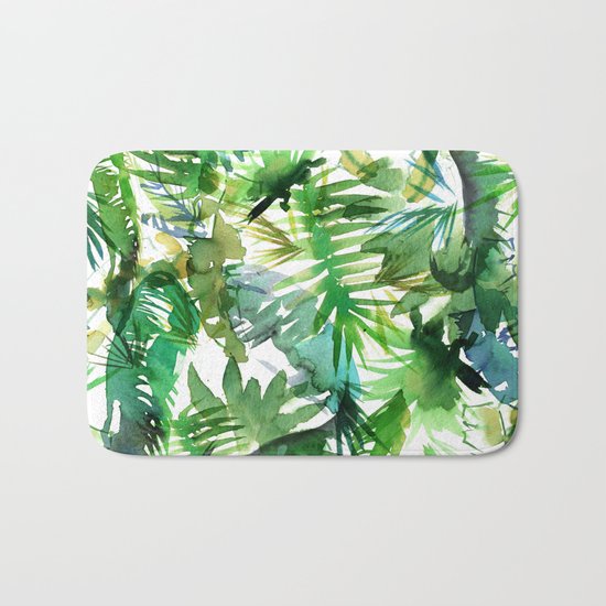 VIBE of the Jungle {A-green} Bath Mat