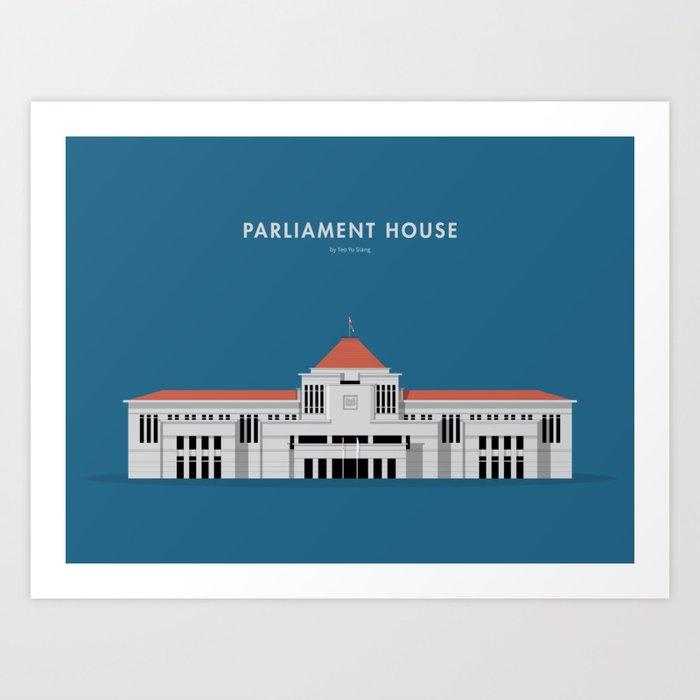 Parliament House Singapore Building Singapore Art Print By Buildingsg Society6