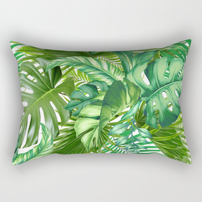 green tropic Rectangular Pillow