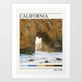 Big Sur California | Keyhole Arch | Minimalist | 35mm Film Photography Art Print