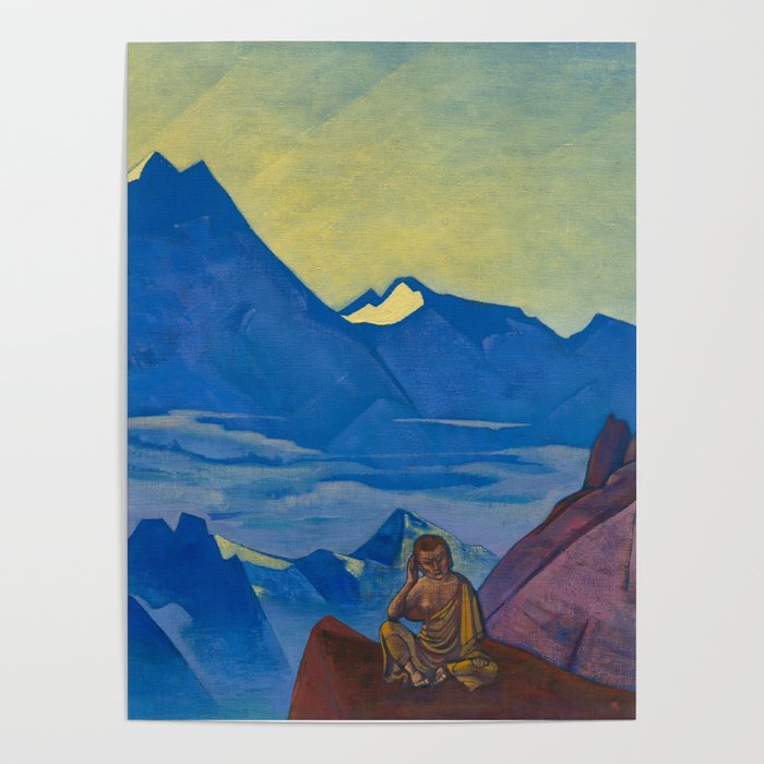 Milarepa, the One Who Harkened by Nicholas Roerich Poster