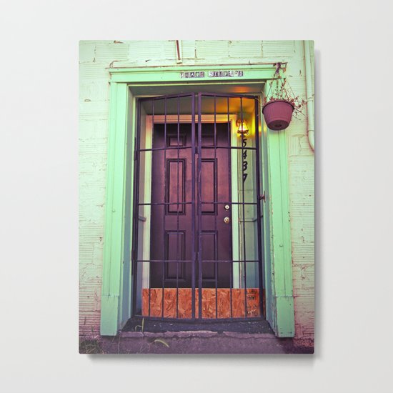 The back door Metal Print