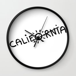 Sun in California Wall Clock