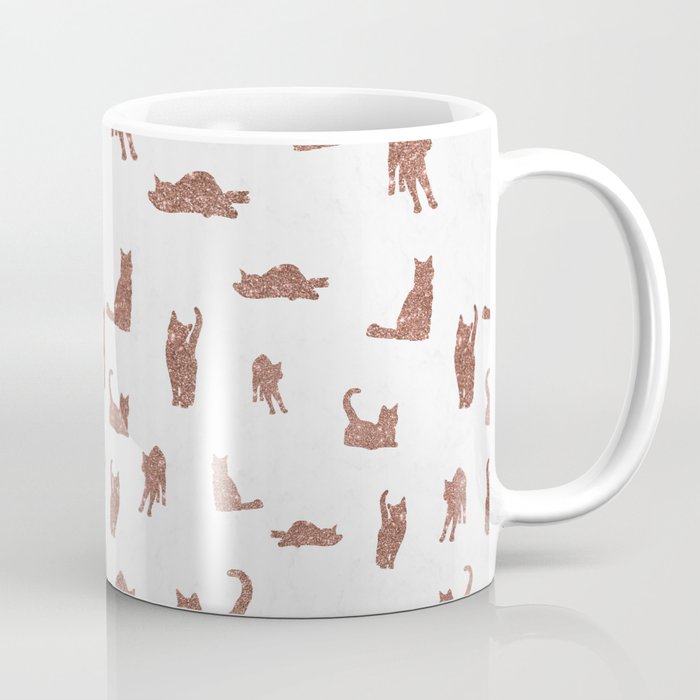 I Love Glitter I Love Cat Pattern Coffee Mug
