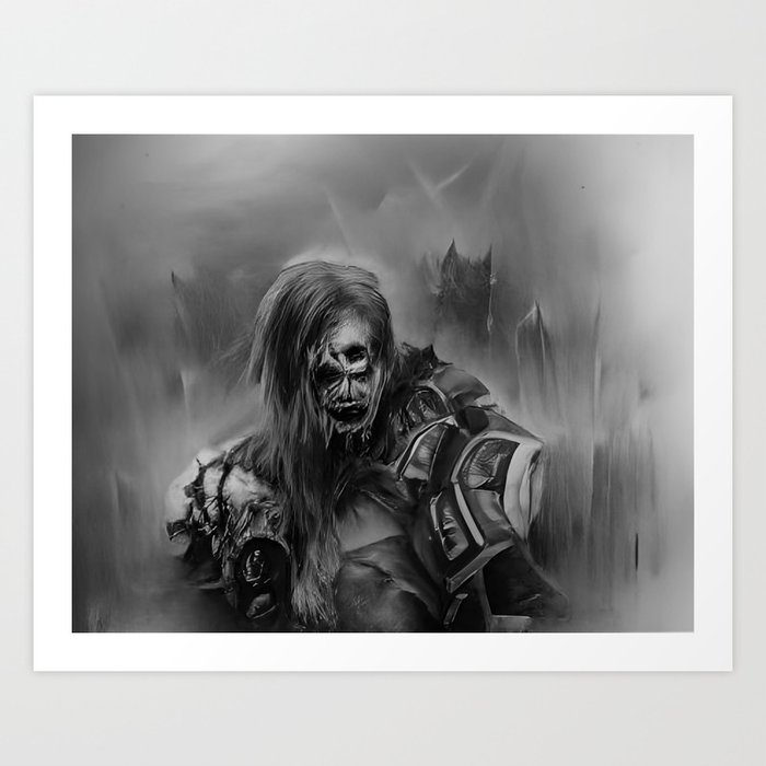 Zombie Deathknight Art Print