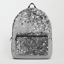 Soft Silver Gray Glitter #1 (Faux Glitter - Photography) #shiny #decor #art #society6 Backpack