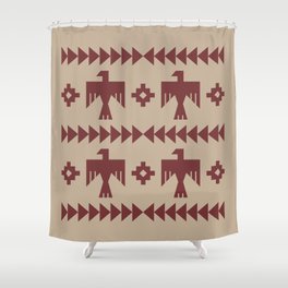 Southwestern Eagle and Arrow Pattern 127 Shower Curtain