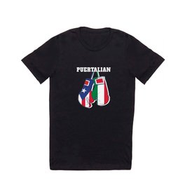 Funny Puerto Rican And Italian Flag Design - Puertalian T Shirt