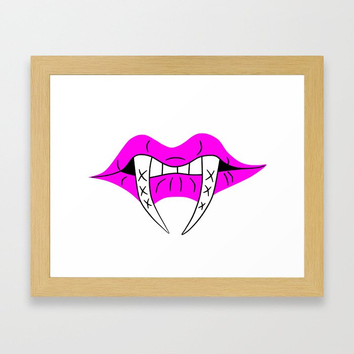 Teeth Framed Art Print